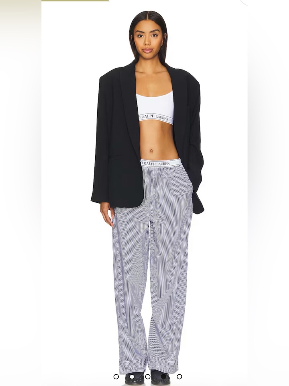 POLO Ralph Lauren Navy and White Striped Lounge Pants - worn once